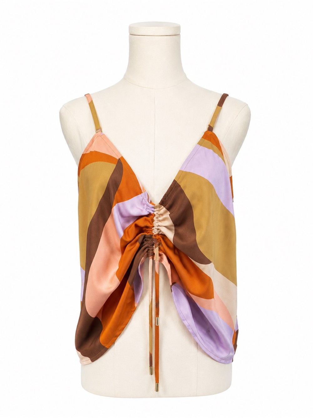 Sanctuary Multicolor Striped Cami Boho Festival Adjustable Tank Top M